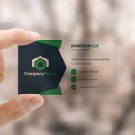 Business Card Transparent Mockup